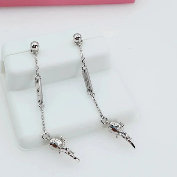 "925 Sterling Silver Cubic Zirconia Earrings, U19254684 - Picture 10 of 11